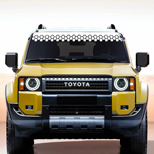 Toyota Land Cruiser Windscreen Decal Honeycomb Vinyl Stickers Graphic
