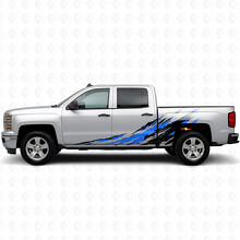 Distressed Splash Door & Bedside Vinyl Stripes for Chevrolet Silverado 1500 K2XX 2014-2019_3