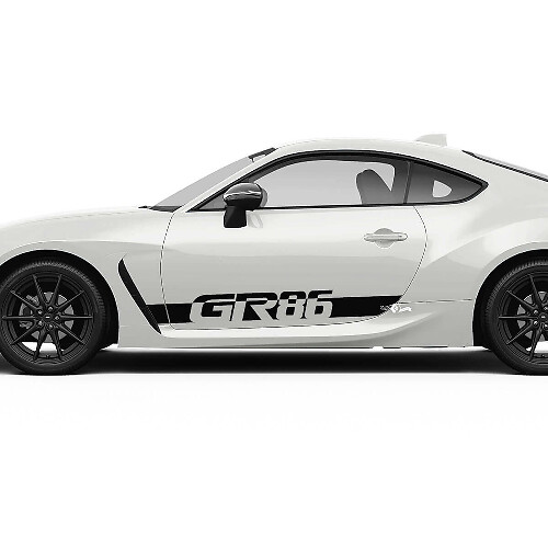 GR86 Door Side Stripes Vinyl Decal Kit for Toyota GR86