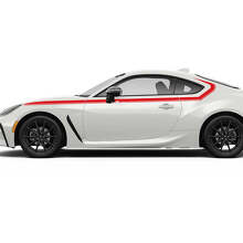 Accents Latéraux de Portes Bandes de Course Autocollants Graphiques 2 Pour Toyota GR86 3