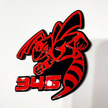 Hornet Bee 345 3D Badge - Custom Fender Grille Tailgate Badges Emblem for Cars & Trucks
 6