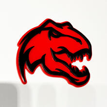 Dinosaur T-Rex TRX 3D Badge - Custom Fender Grille Tailgate Badges Emblem
 5