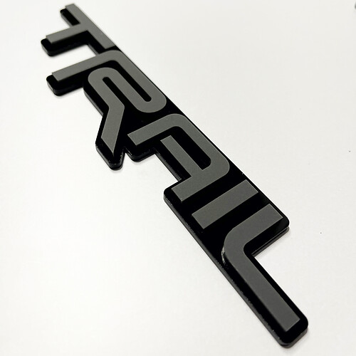 TRAIL 3D Badge – Custom Fender Tailgate Front Grille Badges Emblem for Toyota TRD
 1