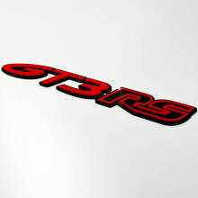 GT3 RS 3D Badge – Custom Fender Tailgate Front Grille Badges Emblem for Porsche GT3 RS 3