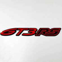 GT3 RS 3D Badge – Custom Fender Tailgate Front Grille Badges Emblem for Porsche GT3 RS 5