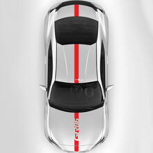 Toyota GR86 Hood Roof Trunk Racing Stripes Graphics Decals Stickers
 3