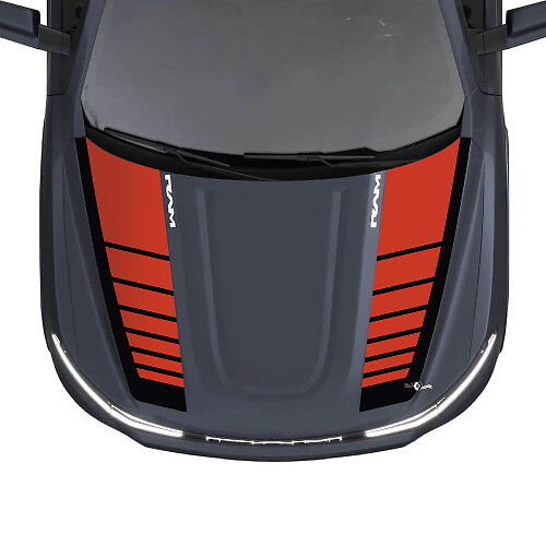 Hood Stripes for Dodge RAM 1500 REV Vinyl Decals Stickers Graphics 2
