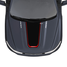 Blackout Custom Hood Stripe Vinyl Decal for Dodge Ram 1500 REV_2