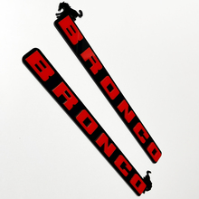 Bronco Fender Front Grille Badges Tailgate Emblem 3D Badge Black vs Red
 4