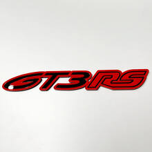GT3 RS 3D Badge – Custom Fender Tailgate Front Grille Badges Emblem 2 for Porsche GT3 RS 3