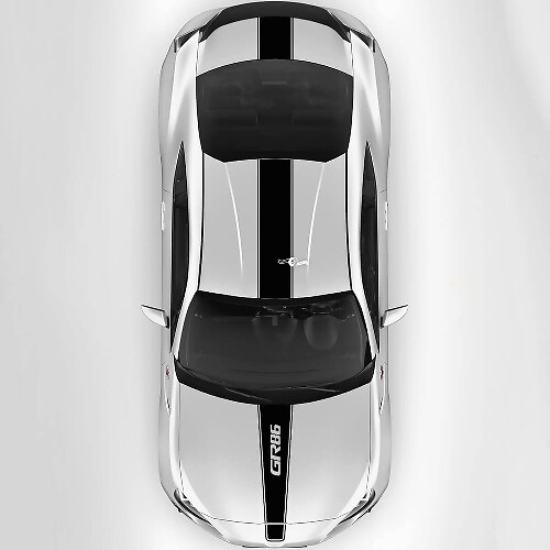GR86 Logo Bonnet Roof Boot Racing Stripes Graphics Decals Stickers For Toyota GR86