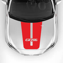 GR86 Logo Bonnet Racing Stripes Graphics Decals Stickers For Toyota GR86 3