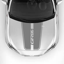 GR86 Logo Bonnet Racing Stripes Graphics Decals Stickers 2 For Toyota GR86 2