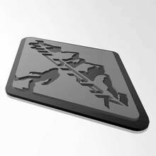 Bronco Badlands Fender Badges Tailgate Emblem 3D Badge Black vs Grey
 2