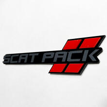 Scat Pack Hash Style 3D Badge Emblem for Dodge _3