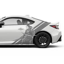 Japan Samurai Side Stripes Vinyl Decals Kit for Toyota GR86 and Supra_3