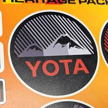 Yota Heritage Retro Vintage Old Style Sticker Pack Decals Graphics for Toyota
 3