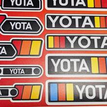 Yota Heritage Retro Vintage Old Style Sticker Pack Decals Graphics for Toyota
 4