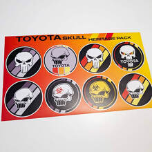 Skull Heritage Retro Vintage Old Style Sticker Pack Decals Graphics for Toyota TRD
 3