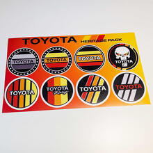 Toyota Heritage Retro Vintage Old Style Sticker Pack Decals Graphics 2
 2