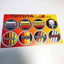 Toyota Heritage Retro Vintage Old Style Sticker Pack Decals Graphics 2
 4