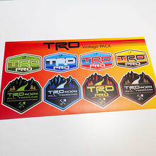 TRD Heritage Retro Vintage Old Style Sticker Pack Decals Graphics
 3
