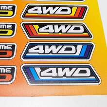 4WD Heritage Retro Vintage Old Style Sticker Pack Decals Graphics for Toyota Trucks
 3