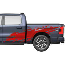 Splash Side Doors Truck Vinyl Decals Stickers Graphics for Dodge RAM 1500 REV
 3