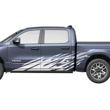 Vinyl Decals Stickers Graphics Splash Side Doors Truck 2 for Dodge Ram 1500 REV 2