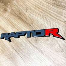 Power Truck Red R 3D Fender and Tailgate Badge Emblem_5
