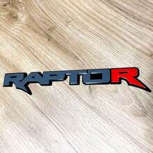 Power Truck Red R 3D Fender and Tailgate Badge Emblem_6