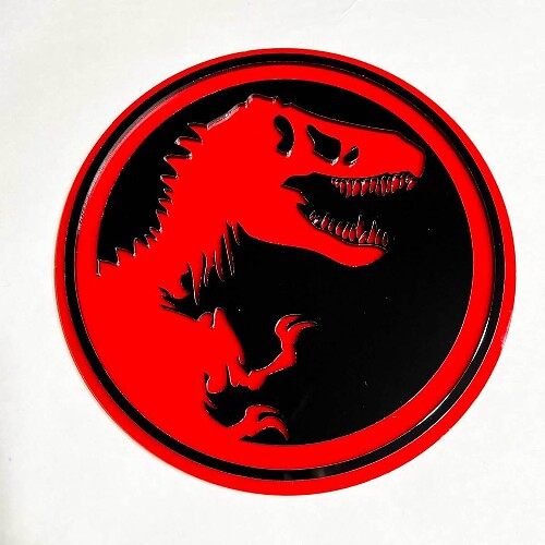 Jurassic-Inspired T-Rex 3D Badge for Fender Tailgate or Grille 