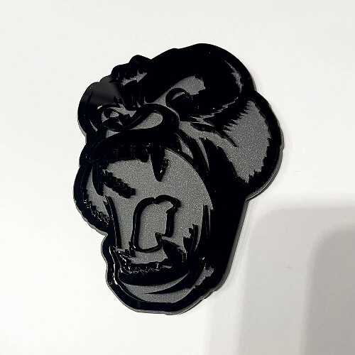 Custom 3D Badge Angry Gorilla Fender Tailgate Front Grille Badges Emblem
