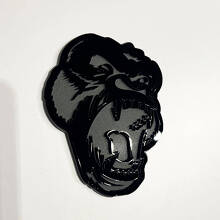 Custom 3D Badge Angry Gorilla Fender Tailgate Front Grille Badges Emblem
 2