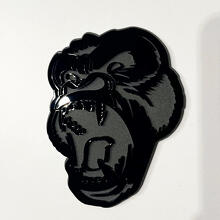 Custom 3D Badge Angry Gorilla Fender Tailgate Front Grille Badges Emblem
 3
