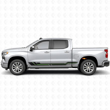 Parallel Accent Door & Rocker Panel Vinyl Stripes for Chevrolet Silverado 1500 T1XX 2019-2026_4