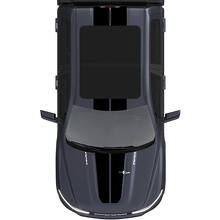 Hood and Roof Dual Central Stripes for Dodge RAM 1500 REV Vinyl Decals Stickers Graphics 3
 3