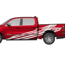 Geometric Side Doors Bedside Truck Vinyl Decals Stickers Graphics for Dodge Ram 1500 Tungsten 3