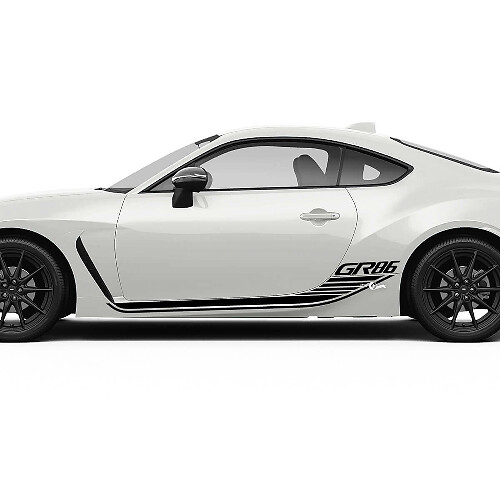Doors Side Racing Stripes Graphics Decals Stickers for Toyota GR86
