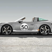 Heritage Style Number Side Vinyl Decal Kit for Porsche 911 Targa 4S_3