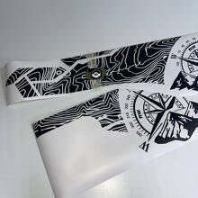 2x Topographic Map edition BedSide Side Vinyl Stickers Decal fit to Hyundai Santa Cruz 2
 2