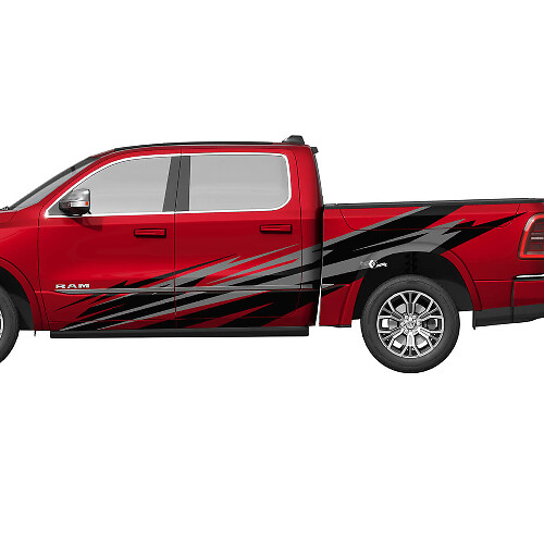 Lightning Style Side Vinyl Decal Sticker for Dodge Ram 1500