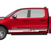 Side Rocker Panel Stripes Vinyl Decals Stickers Graphics for Dodge RAM 1500 TUNGSTEN 2
 3