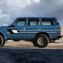 Retro Stripes Side doors Vinyl Decals Stickers for 1988 Toyota Land Cruiser
 2