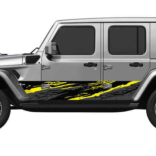 Camo Splash Wrap Side Doors Vinyl decal sticker fit Jeep Wrangler
 1