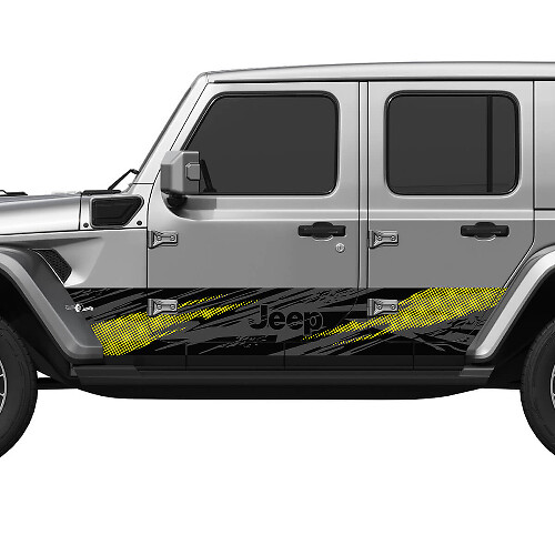 Camo Splash Wrap Side Doors Vinyl decal sticker fit Jeep Wrangler 5
