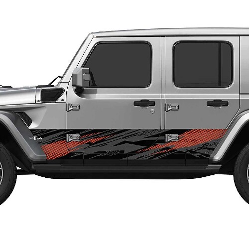Camo Splash Side Doors Vinyl Decal Sticker 3 for Jeep Wrangler