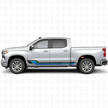 Retro Parallel Door & Rocker Panel Vinyl Stripes for Chevrolet Silverado 1500 T1XX 2019-2026_2