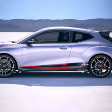 Side Racing Stripes Vinyl Stickers Decal fit to Hyundai Veloster
 3