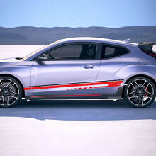 Side Racing Stripes Vinyl Stickers Decal fit to Hyundai Veloster 3
 3